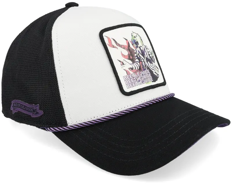 Capslab Beetlejuice White/Black A-frame Trucker online