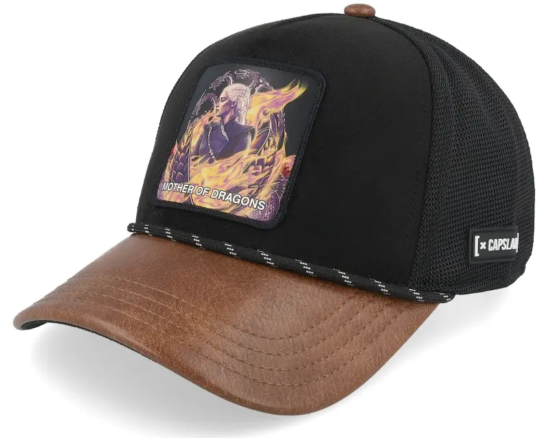 Capslab Game Of Thrones Mother Of Dragons Black/Brown A-Frame Trucker online