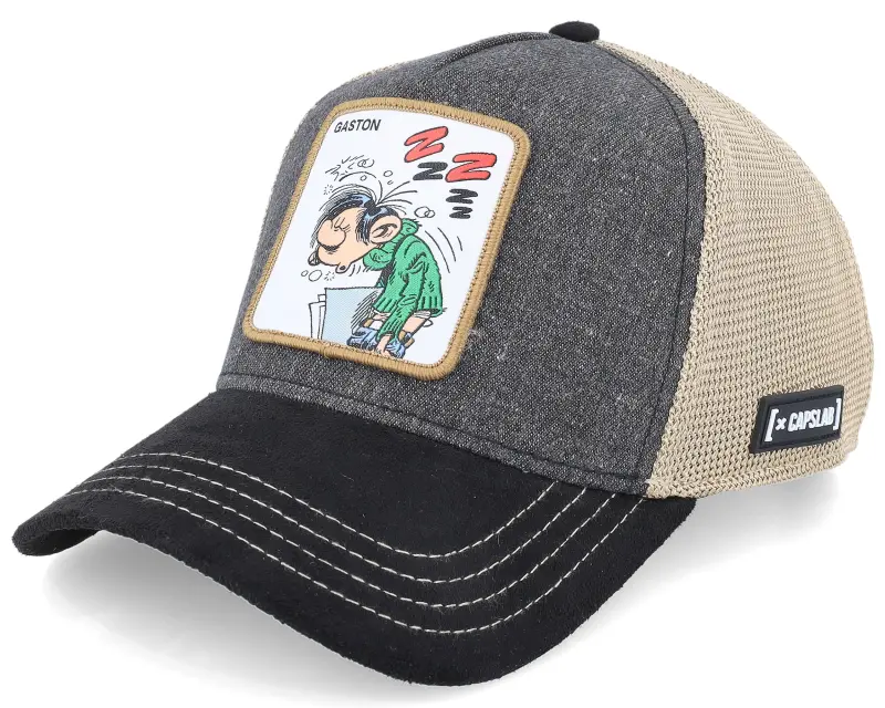 Capslab Gaston Square Patch Beige/Grey A-Frame Trucker online