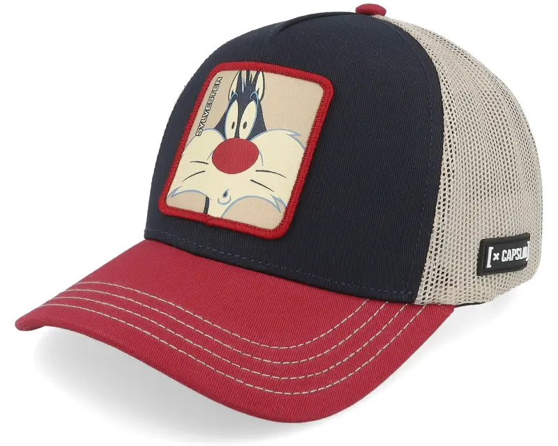 Capslab Looney Tunes Sylvester Black/Red A-Frame Trucker online
