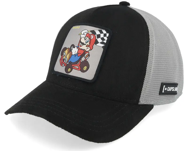 Capslab Mario Kart Black/Grey A-frame Trucker online