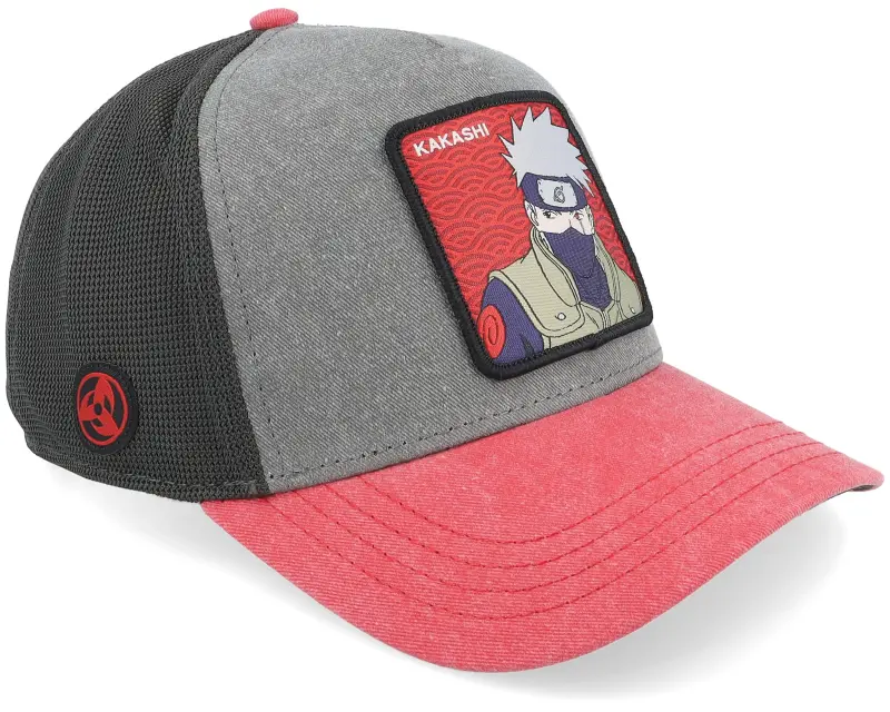 Capslab Naruto Kakashi Grey/Red/Black A-frame Trucker online