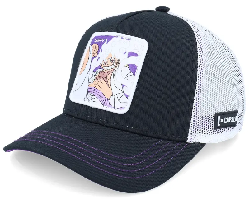 Capslab One Piece Luffy Black/Purple A-Frame Trucker online