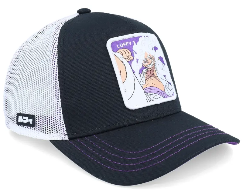 Capslab One Piece Luffy Black/Purple A-Frame Trucker online