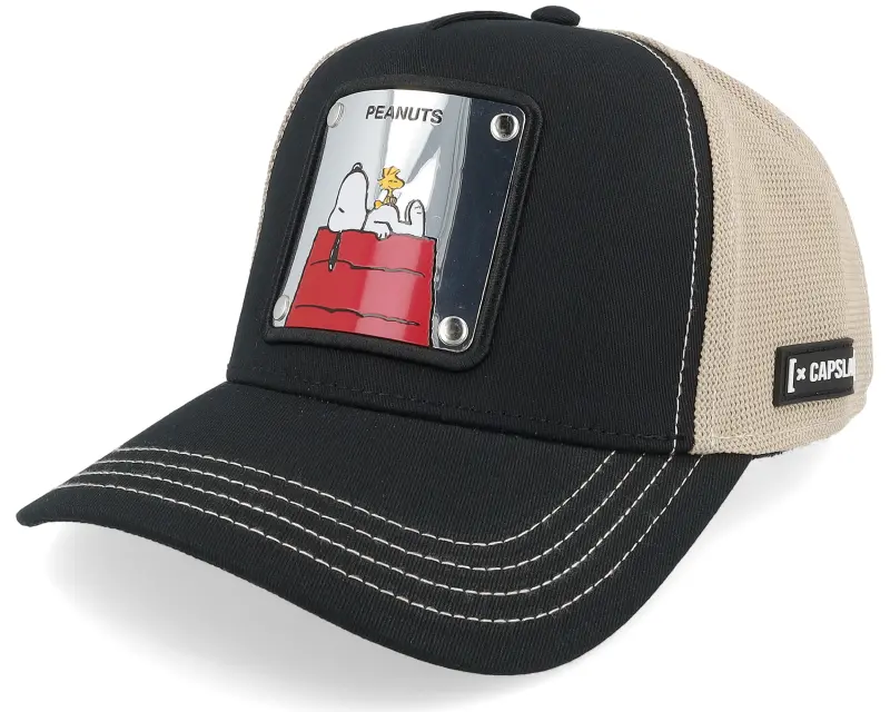 Capslab Peanuts Snoopy Black/Grey A-frame Trucker online