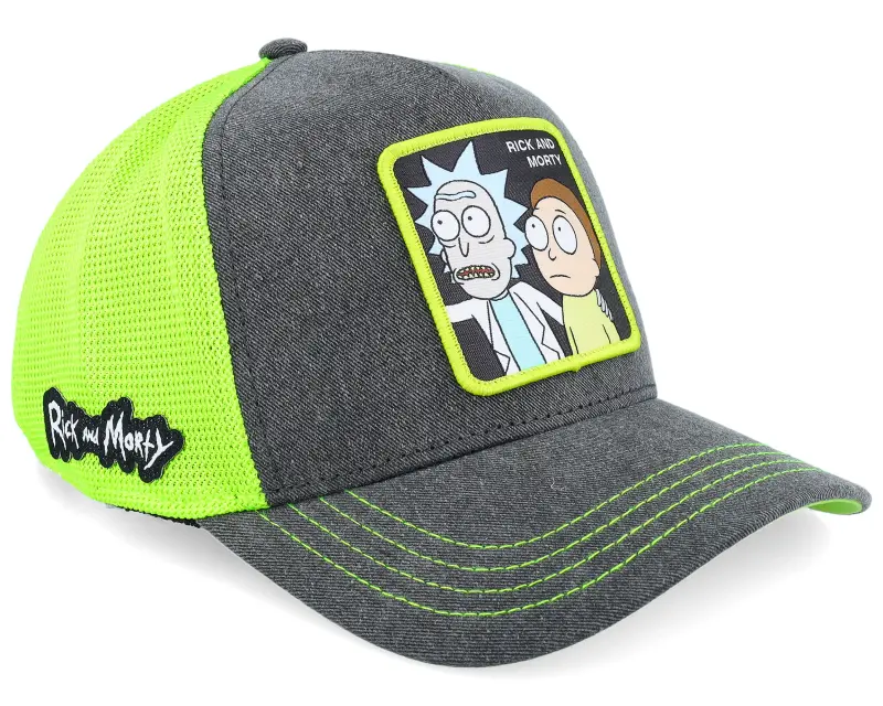 Capslab Rick & Morty Black/Green A-Frame Trucker online