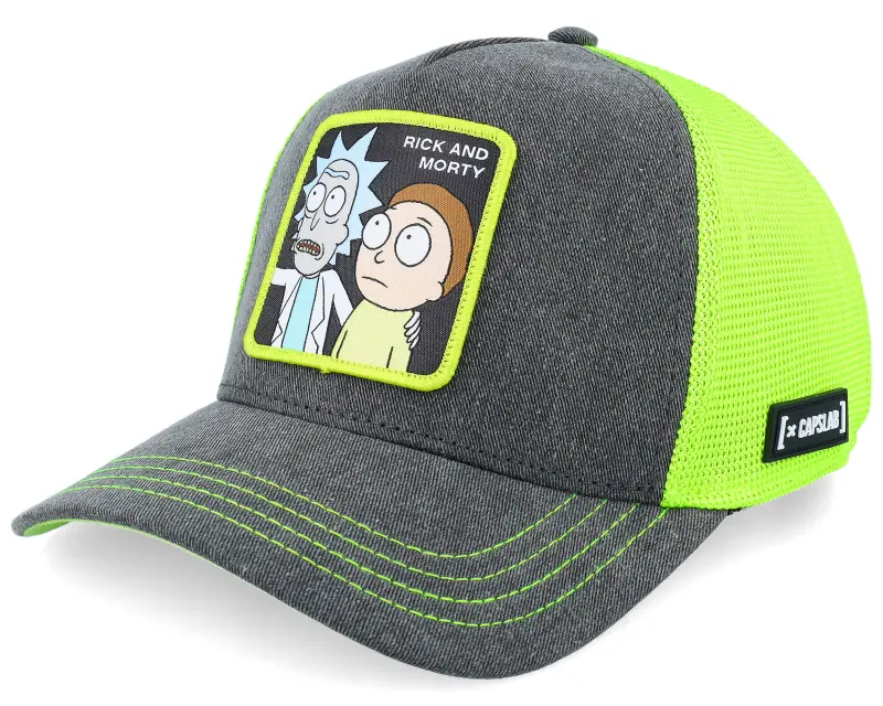 Capslab Rick & Morty Black/Green A-Frame Trucker online