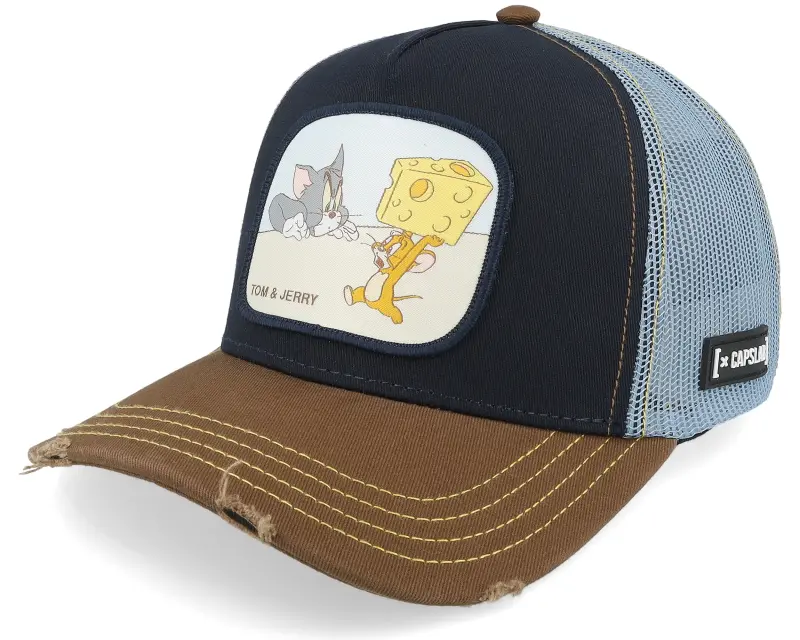 Capslab Tom & Jerry Blue/Brown A-Frame Trucker online