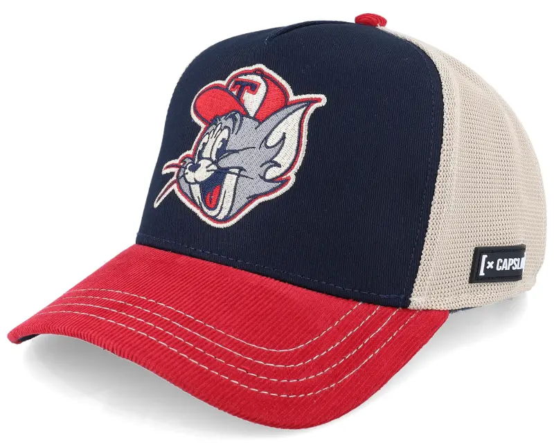 Capslab Tom & Jerry Blue/Red A-Frame Trucker online
