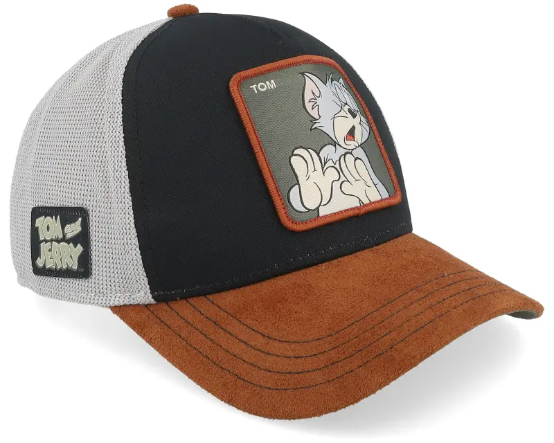 Capslab Tom & Jerry Brown/Black A-Frame Trucker online