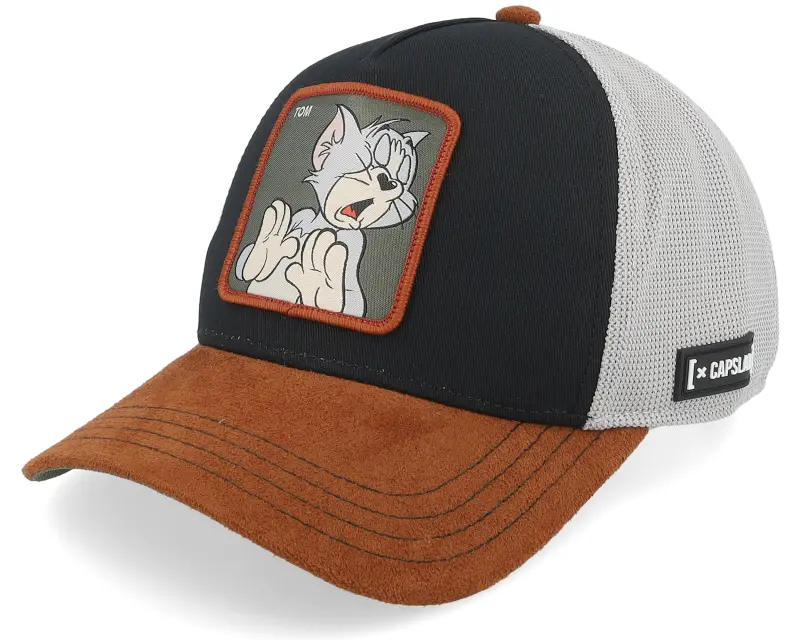 Capslab Tom & Jerry Brown/Black A-Frame Trucker online