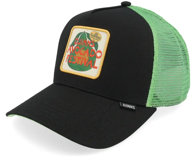 Djinns Hft Cap Avo Festival Black/Green A-Frame Trucker online