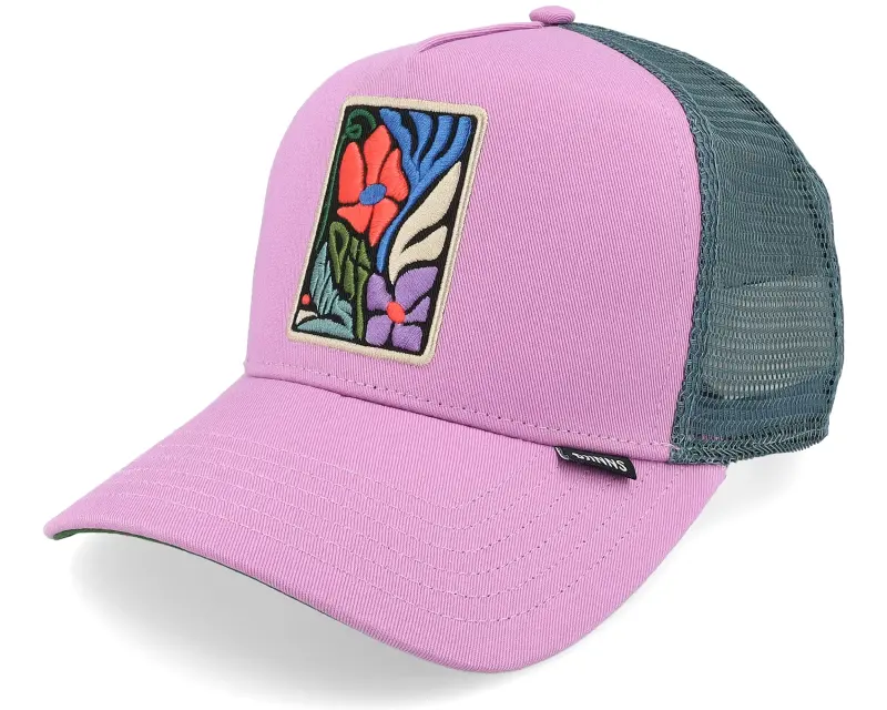 Djinns Hft Cap M-flowers Violet A-Frame Trucker online