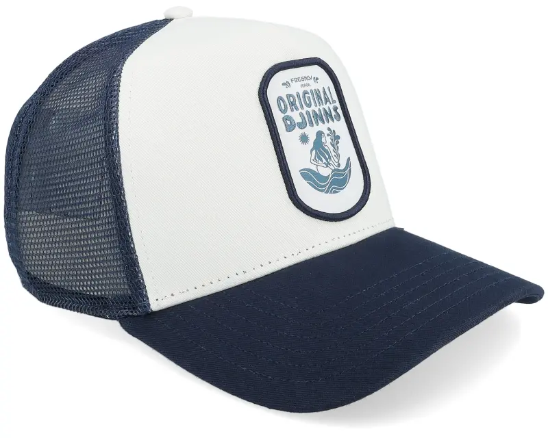 Djinns Hft Cap Original Djinns White/Navy A-Frame Trucker online