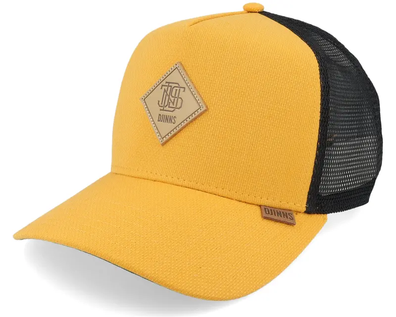 Djinns Hft Cap Plainlace Mustard/Black A-Frame Trucker online
