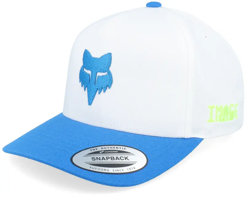 Fox Image Phantom Hat White/Blue A-Frame Adjustable online