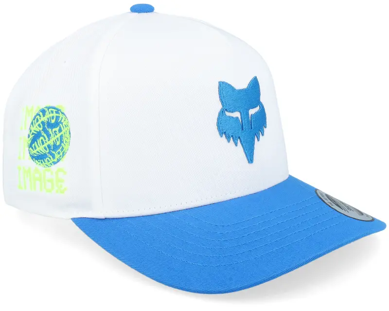 Fox Image Phantom Hat White/Blue A-Frame Adjustable online