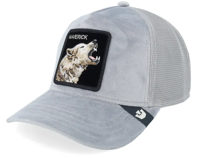 Goorin Velour Wolf Gloss A-frame Trucker online