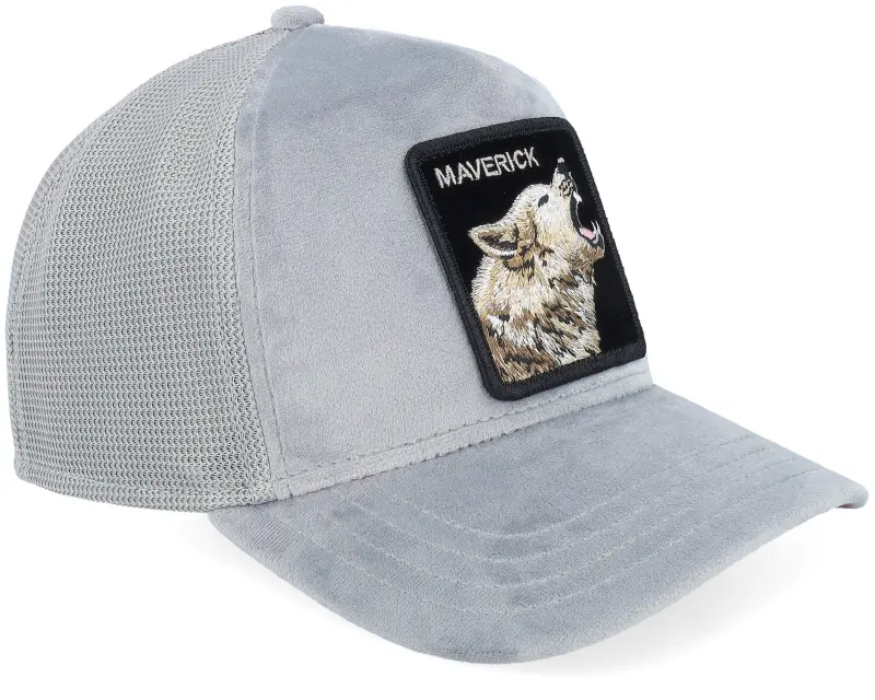 Goorin Velour Wolf Gloss A-frame Trucker online