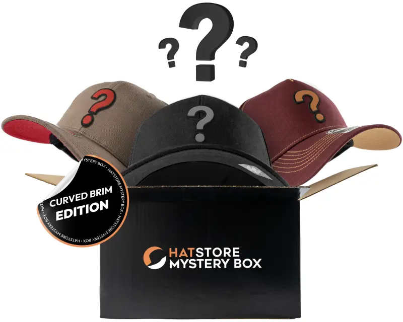 Hatstore Mystery Box 3-pack Curved Brim One Size online