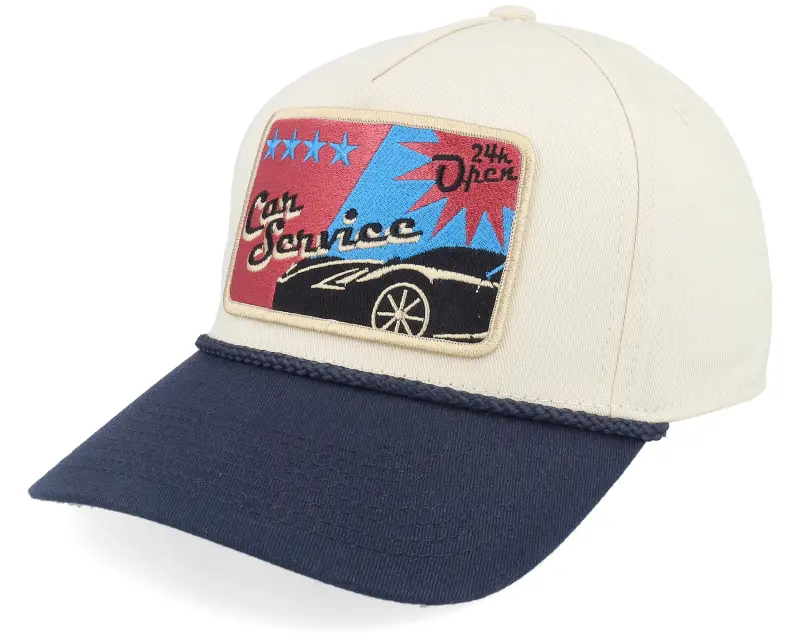 Iconic Car Service Sign Rope Stone/Navy A-frame Adjustabl online