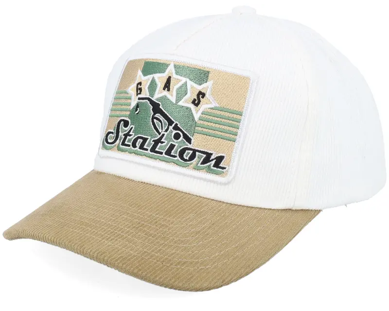 Iconic Gas Station Sign Corduroy Off White/Khaki A-frame A-Frame Adjustable online