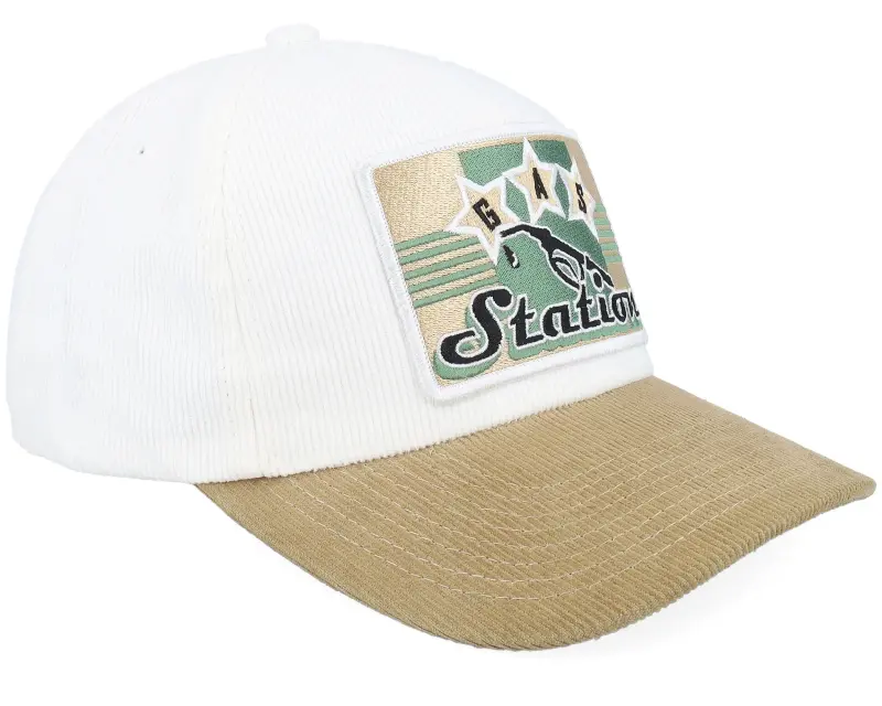 Iconic Gas Station Sign Corduroy Off White/Khaki A-frame A-Frame Adjustable online