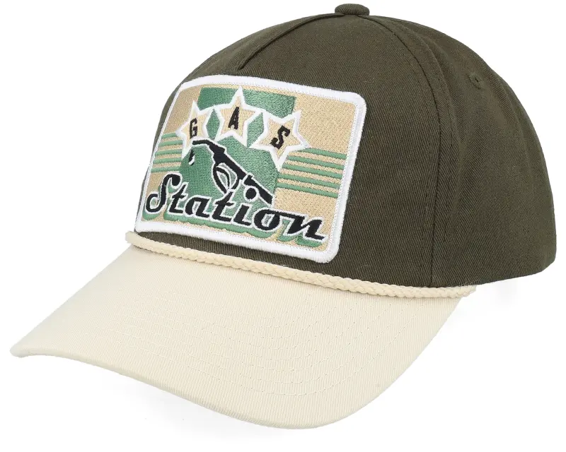 Iconic Gas Station Sign Golfer Rope Olive/Stone A-frame Adjustable online