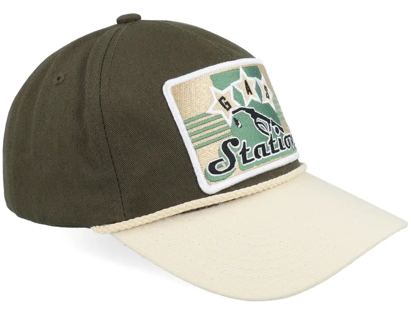 Iconic Gas Station Sign Golfer Rope Olive/Stone A-frame Adjustable online