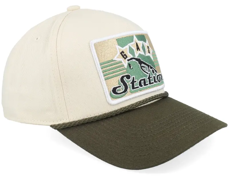 Iconic Gas Station Sign Rope Stone/Olive A-frame Adjustable online