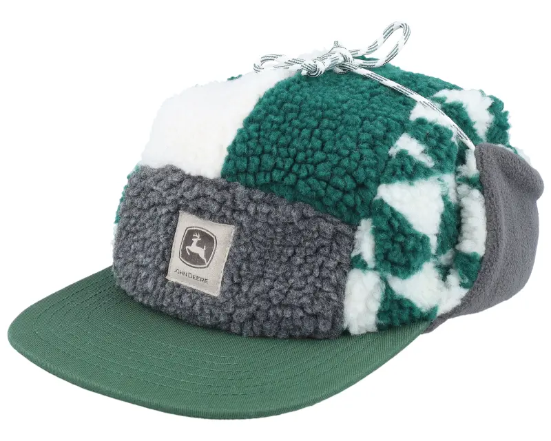 John Deere Winter Cap Dark Green/Charcoal/Ivory Ear Flap online