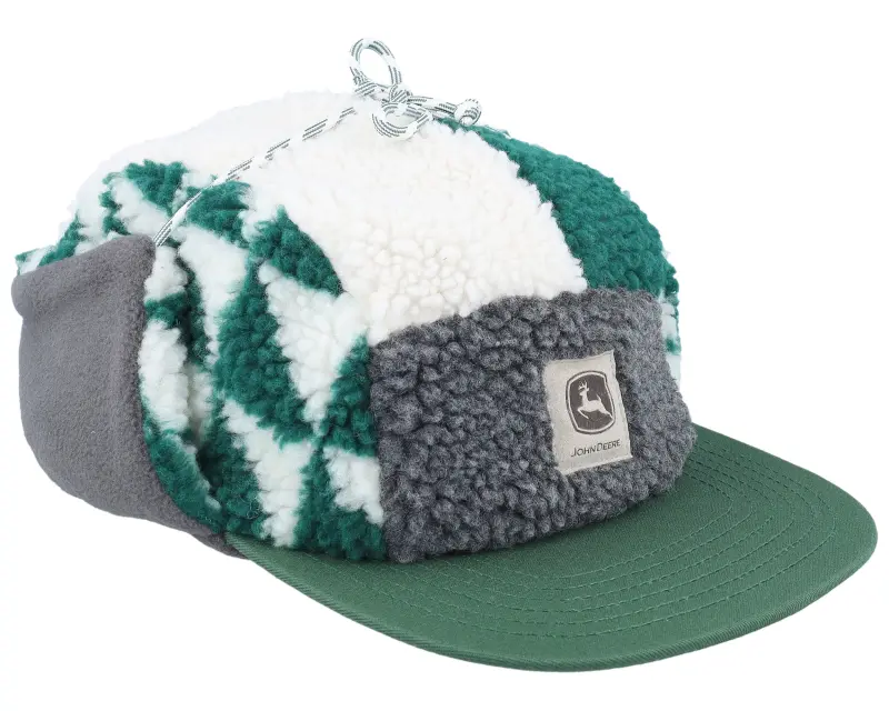 John Deere Winter Cap Dark Green/Charcoal/Ivory Ear Flap online