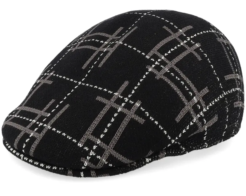 Kangol Kg Broken Tartan 507 Black Multi Flat Cap online