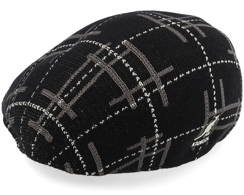 Kangol Kg Broken Tartan 507 Black Multi Flat Cap online