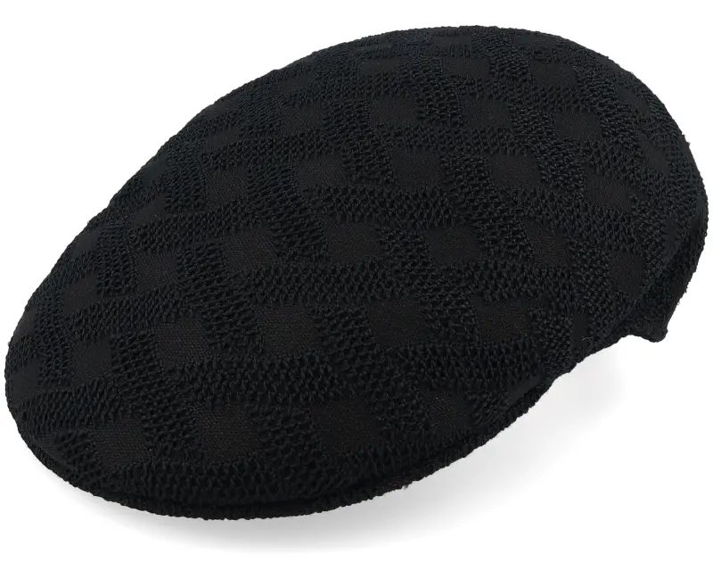 Kangol Kg Cross Weave 504 Black Flat Cap online
