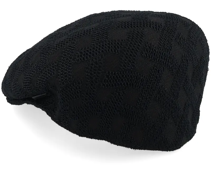 Kangol Kg Cross Weave 504 Black Flat Cap online