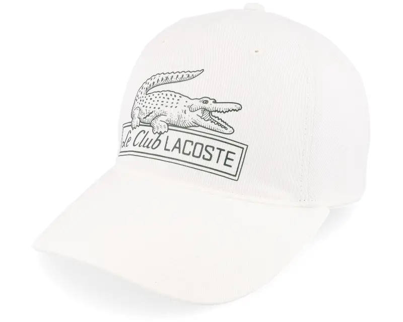 Lacoste Le Club Lacoste White A-Frame Dad Cap online