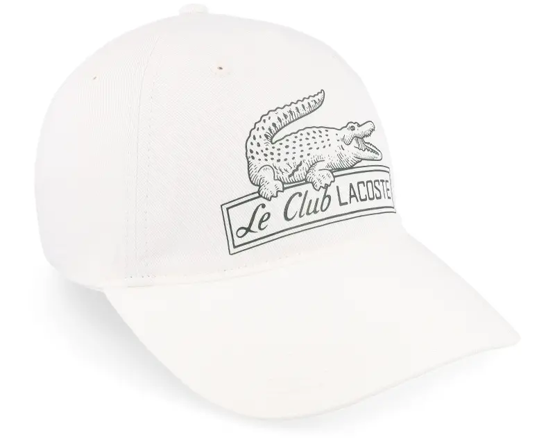 Lacoste Le Club Lacoste White A-Frame Dad Cap online