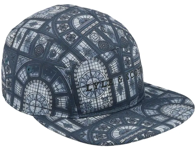 Lyle & Scott Stained Glass Print Cap Dark Navy 5-panel online