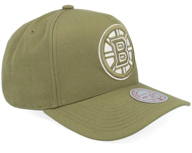 Mitchell & Ness Boston Bruins Fashion Basic Pro Olive A-Frame Adjustable online