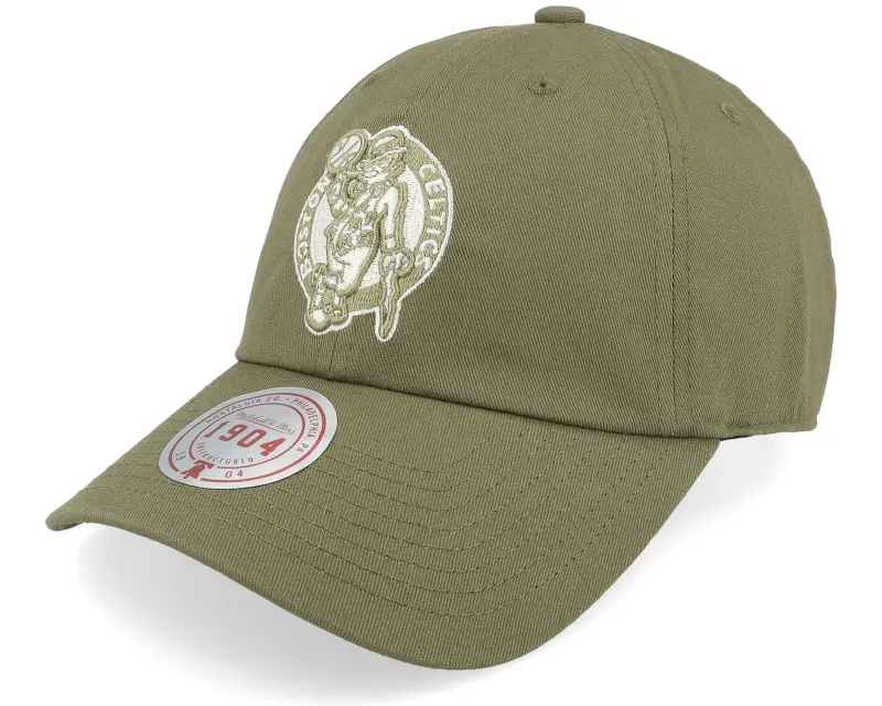 Mitchell & Ness Boston Celtics Fashion Basic Olive Dad Cap online