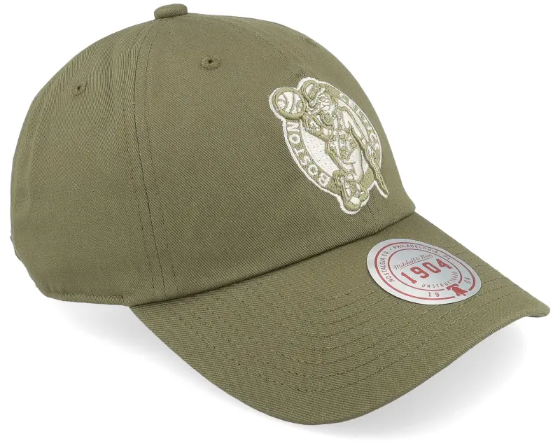 Mitchell & Ness Boston Celtics Fashion Basic Olive Dad Cap online