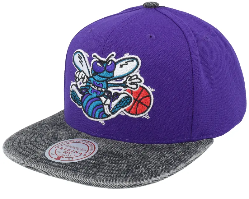 Mitchell & Ness Charlotte Hornets Denim Patchwork Hwc Purple/Black Snapback online