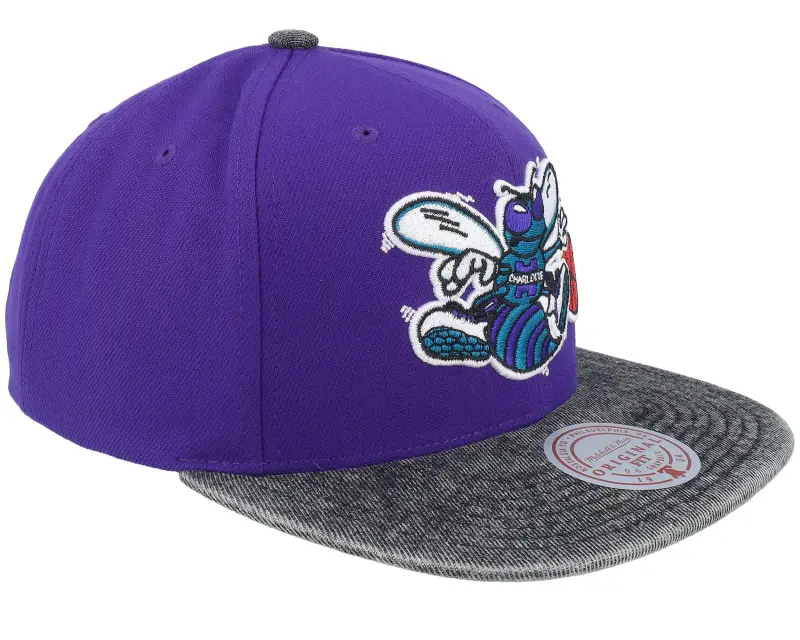 Mitchell & Ness Charlotte Hornets Denim Patchwork Hwc Purple/Black Snapback online