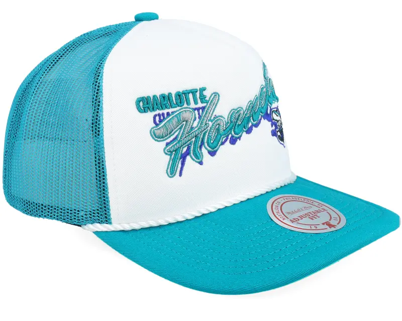 Mitchell & Ness Charlotte Hornets Shadow Drop Hwc White A-Frame Trucker online