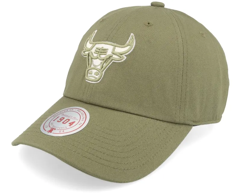 Mitchell & Ness Chicago Bulls Fashion Basic Olive Dad Cap online