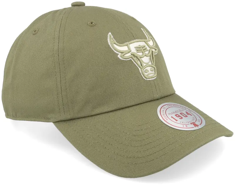 Mitchell & Ness Chicago Bulls Fashion Basic Olive Dad Cap online