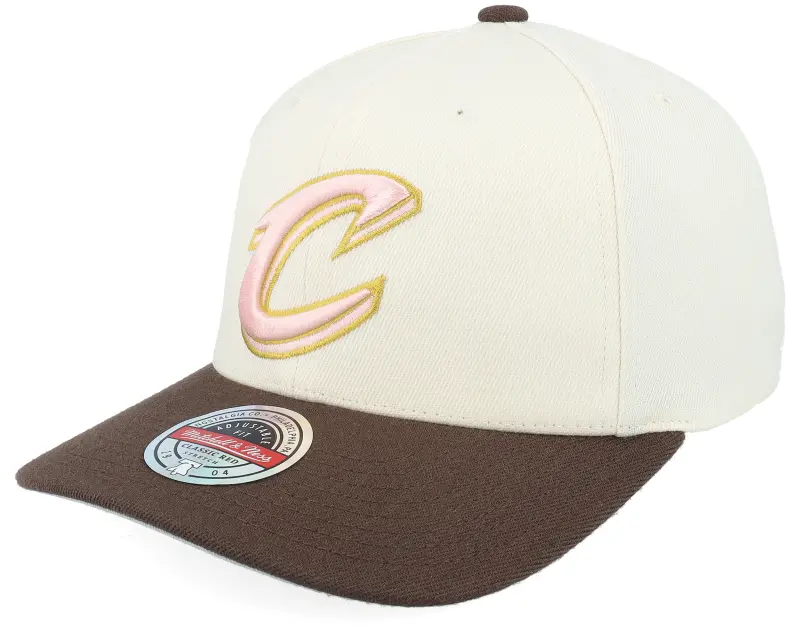 Mitchell & Ness Cleveland Cavaliers Blush Sand Cream/Brown A-Frame Adjustable online