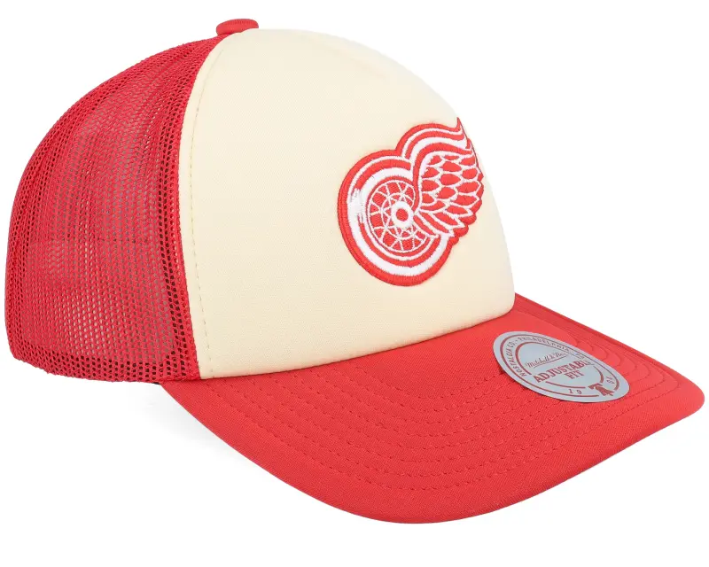 Mitchell & Ness Detroit Red Wings Vintage Block Vintage Cream/Red Trucker online