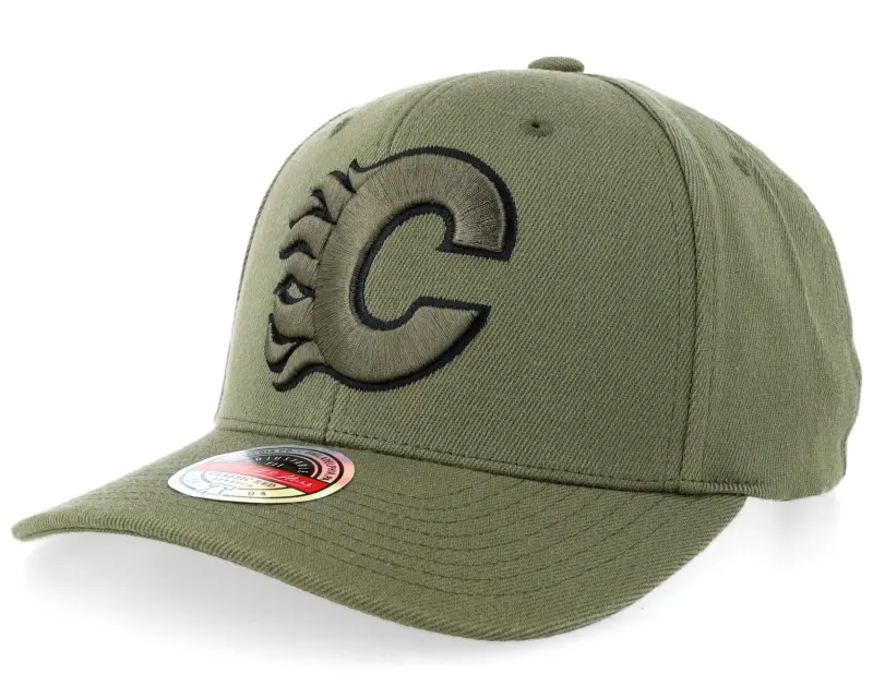 Mitchell & Ness Hatstore Exclusive x Calgary Flames Veterans Classic Red Olive Adjustable online